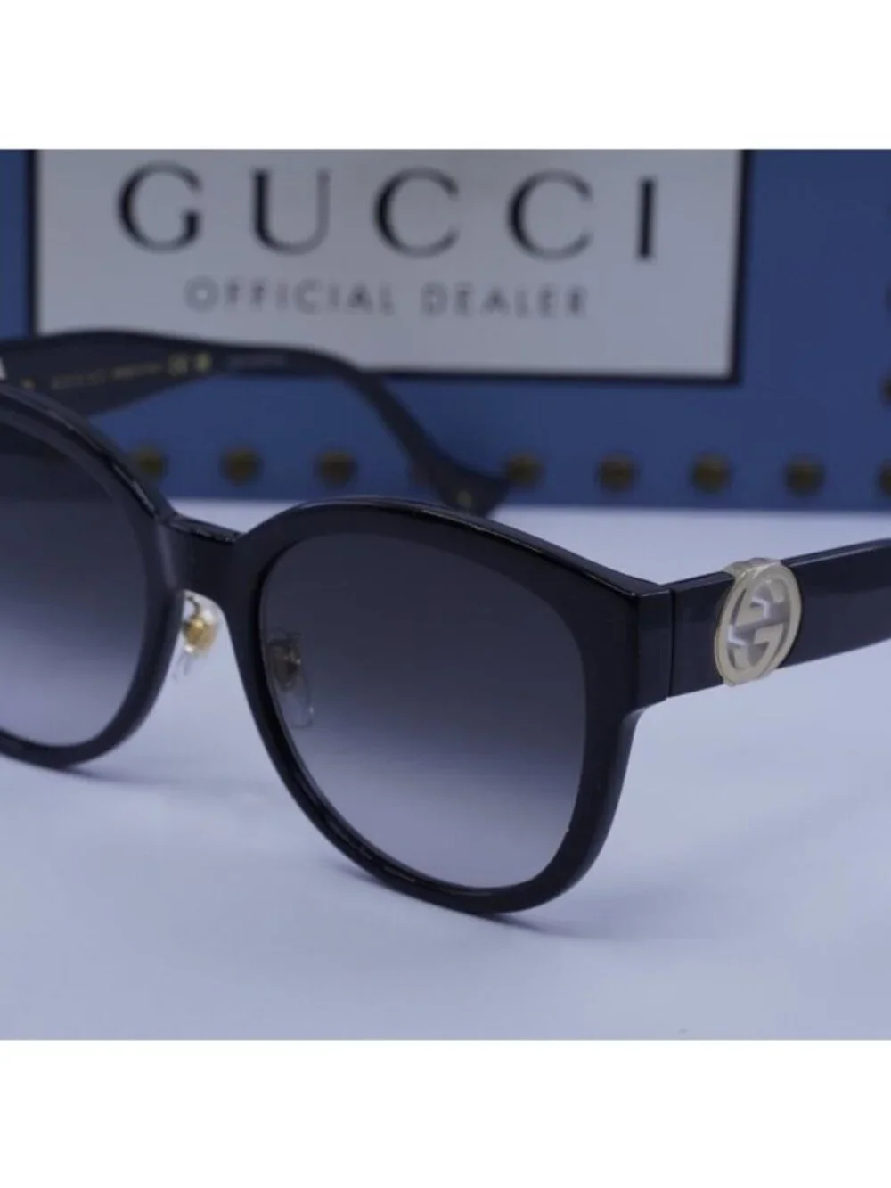 Gucci GG1028SK 001 Cat Eye Sunglasses - Black